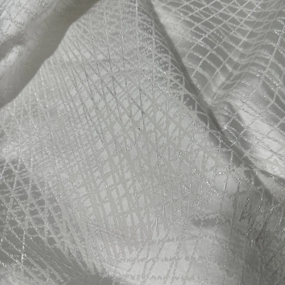 NIB $465 [ King Duvet Cover ] Hotel Collection Diamond‎ Lattice Fresh White